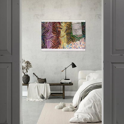 BETWEEN THE CLOCK AND THE BED 1989 0 - Jasper Johns Brushed Aluminum Print - 70x100 cm / 28x40 inches | Jasper Johns Aluminum Print | Jasper Johns Prints