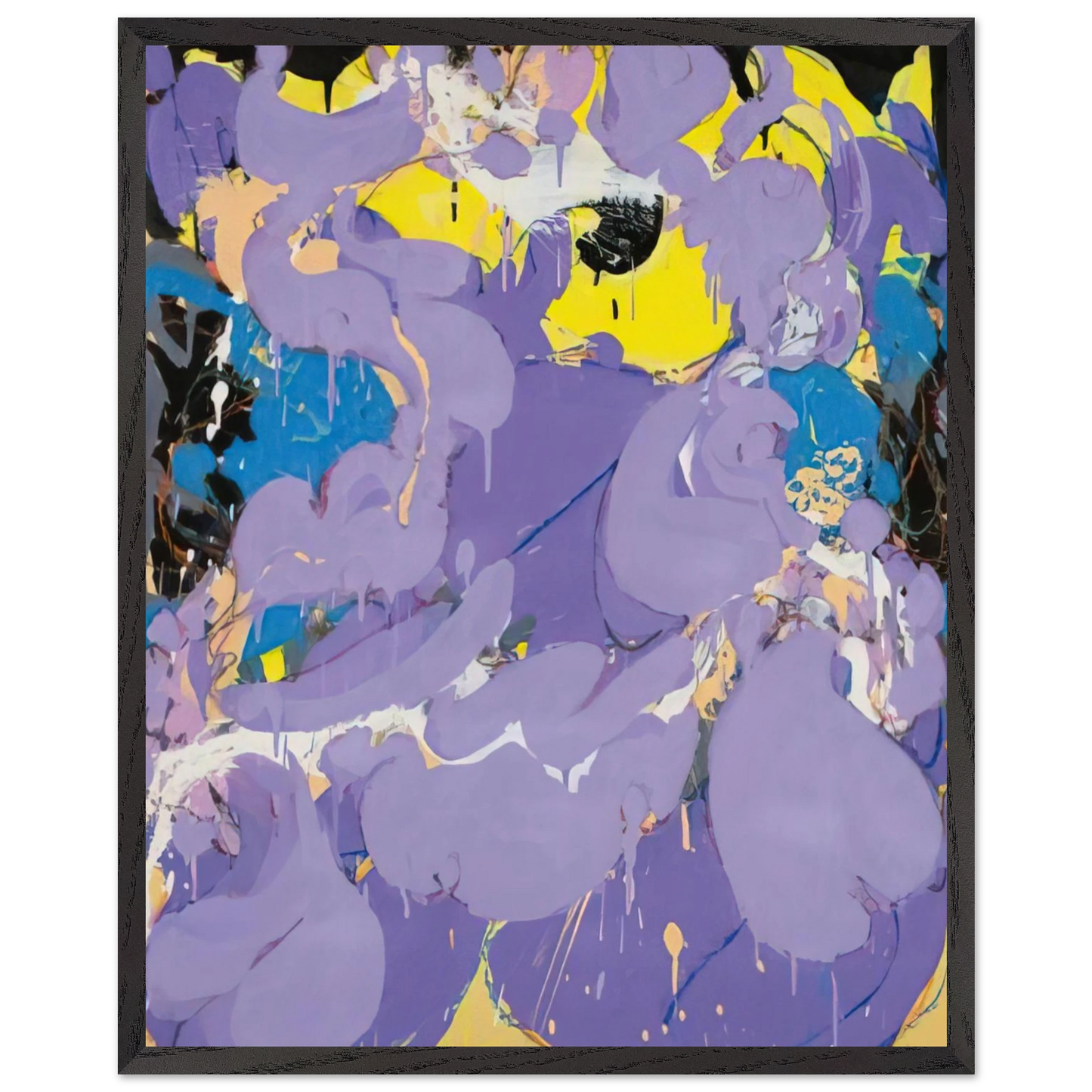 Helen Frankenthaler - Untitled - 1978 Wall art - 40x50 cm / 16x20 inches - Premium Wooden Framed Poster With Fine Art Paper - Wood frame