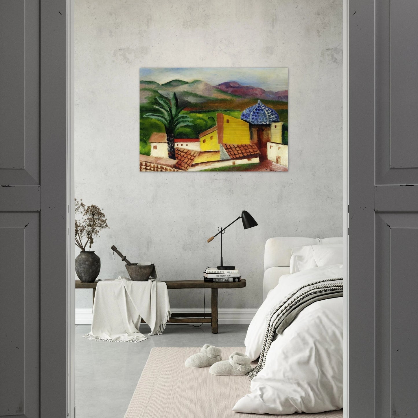 SAGUNTO 1916 - Moise Kisling Brushed Aluminum Print - 70x100 cm / 28x40 inches | Moise Kisling Aluminum Print | Moise Kisling Prints