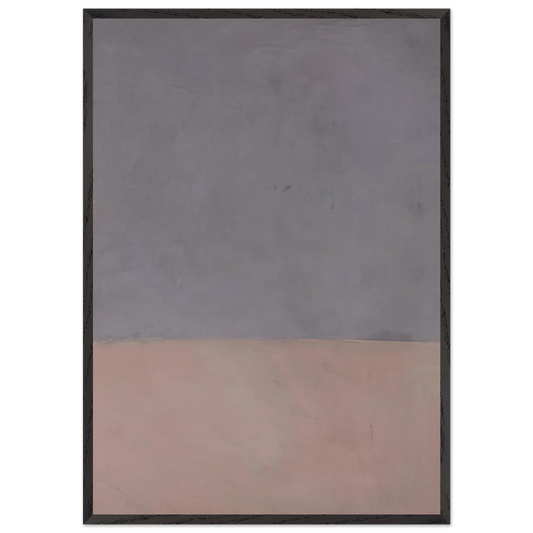 Untitled Gray and Mauve - 1969 - Mark Rothko Framed Art Print – Black Wooden Frame - Default Title - -Framed Art Print