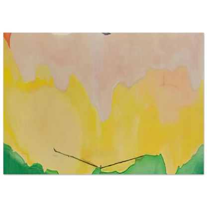 Helen Frankenthaler - Boulevard - 1973 Wall art - 21x29.7 cm / 8x12" - Premium Wooden Framed Poster With Fine Art Paper - Black frame