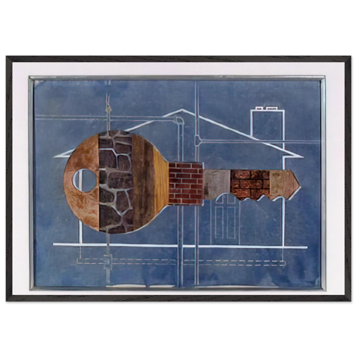 House Key - 1956 - Clarence Holbrook Carter Framed Art Print – Black Wooden Frame - Default Title - -Framed Art Print