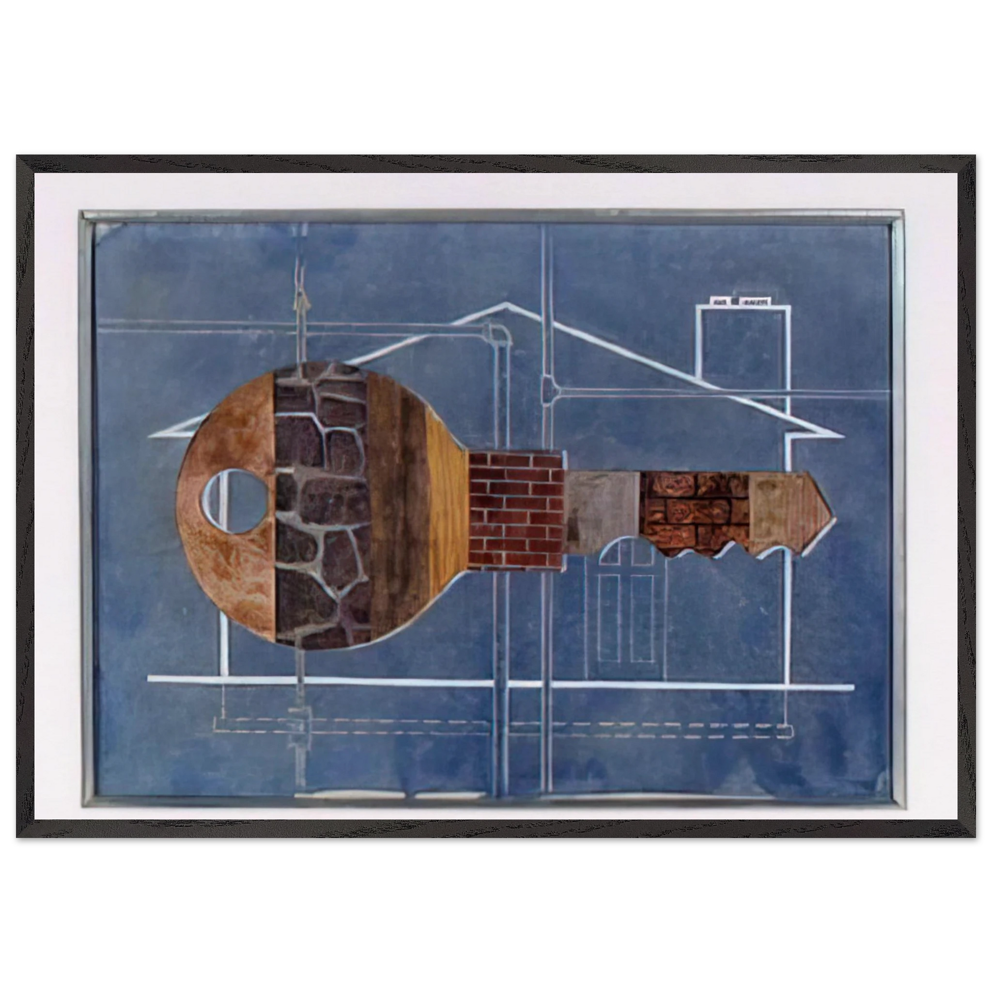 House Key - 1956 - Clarence Holbrook Carter Framed Art Print – Black Wooden Frame - Default Title - -Framed Art Print