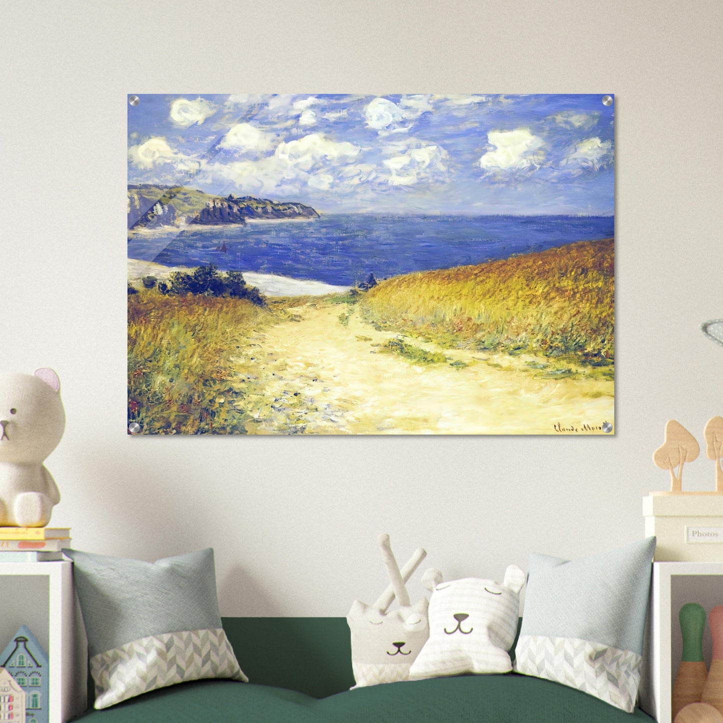 Alley near Pourville - claude monet Acrylic Print - 70x100 cm / 28x40″ inches