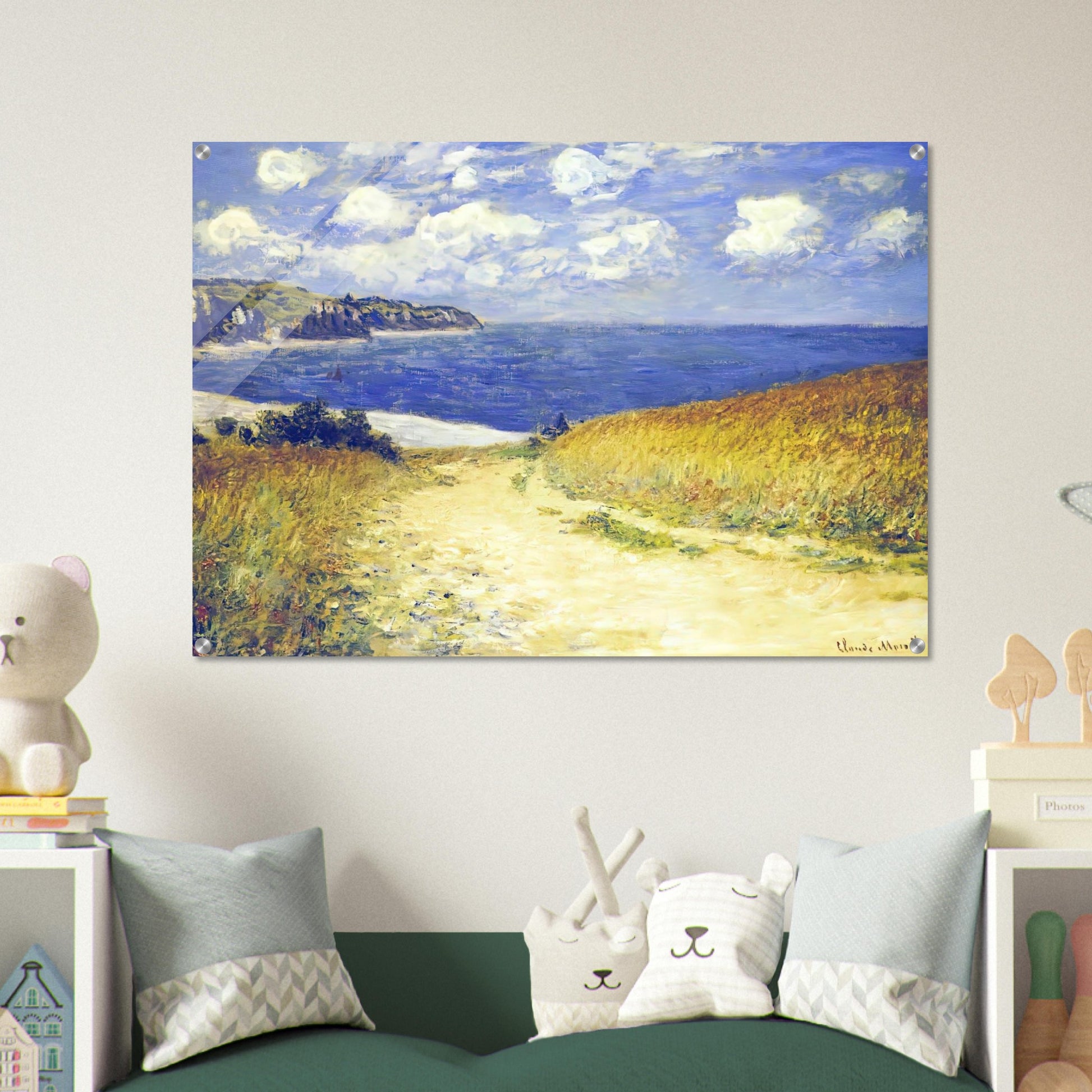 Alley near Pourville - claude monet Acrylic Print - 70x100 cm / 28x40″ inches
