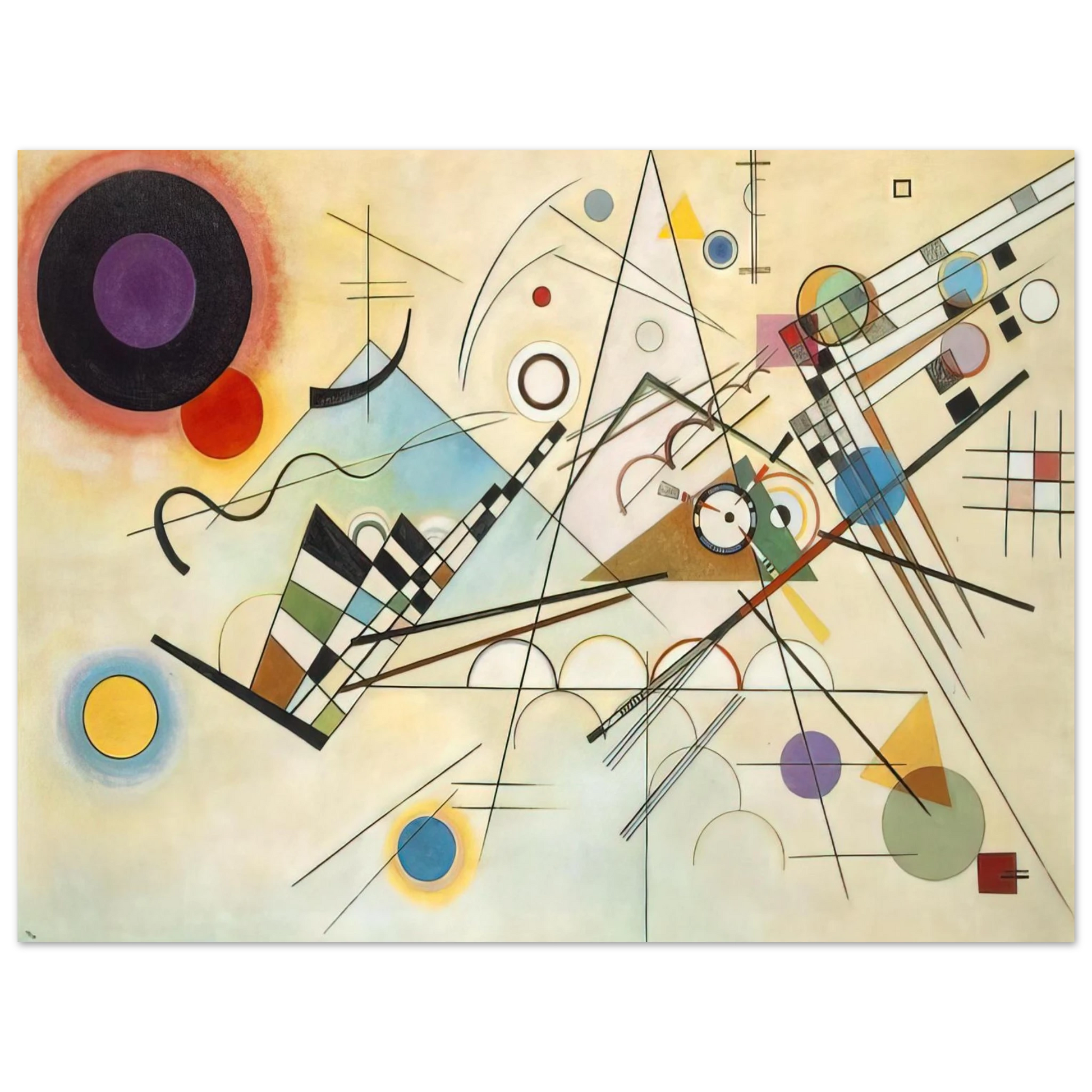 Wassily Kandinsky - COMPOSITION VIII 1923 Fine Art Poster - Default Title