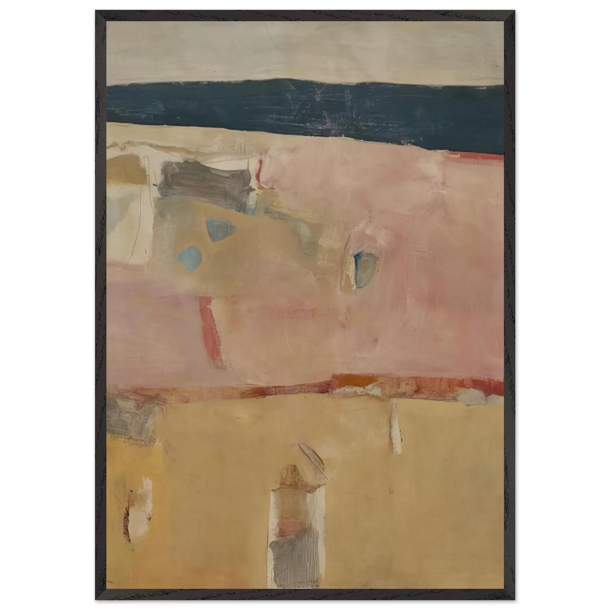 Albuquerque 11 - Richard Diebenkorn Framed Art Print – Black Wooden Frame - Default Title - -Framed Art Print