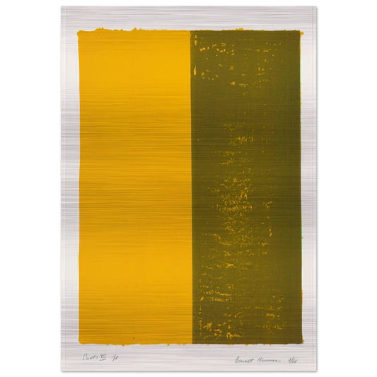 Canto XIII - Barnett Newman Brushed Aluminum Print - 70x100 cm / 28x40 inches | Barnett Newman Aluminum Print | Barnett Newman Prints