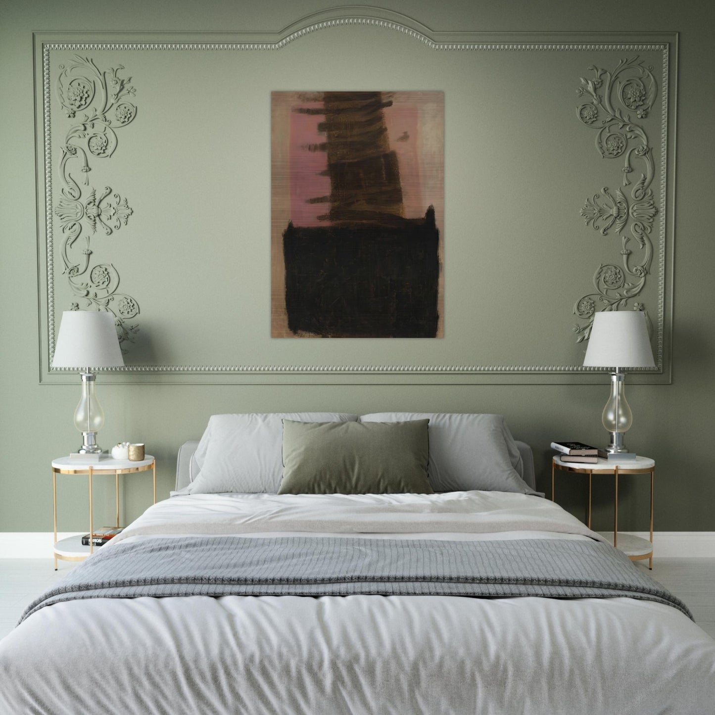 Composition in Black  Ochre - 1957 - Adja Yunkers Brushed Aluminum Print - 70x100 cm / 28x40 inches | Adja Yunkers Aluminum Print | Adja Yunkers Prints