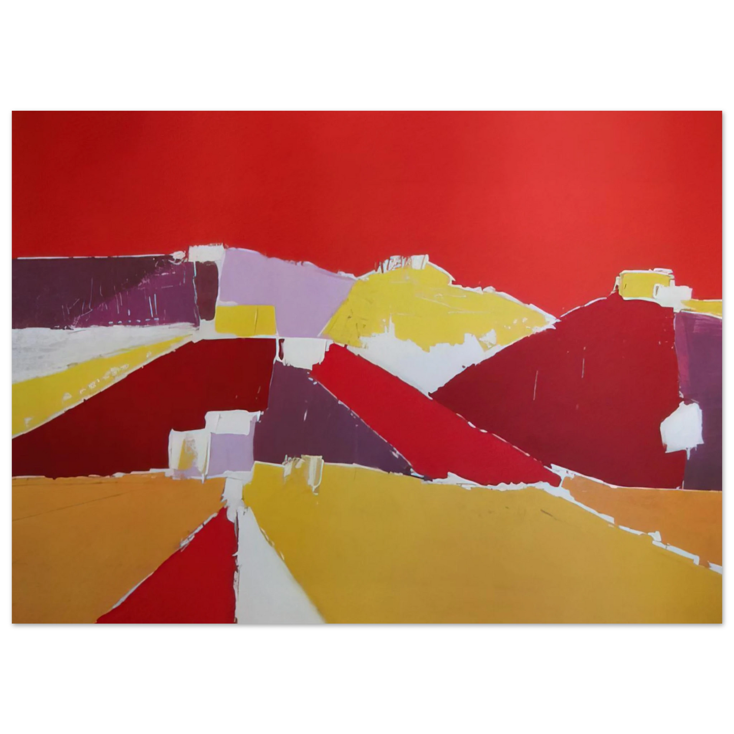 Nicolas de Stael - Agrigente - 1953 Fine Art Poster - 40x60 cm / 16x24 inches