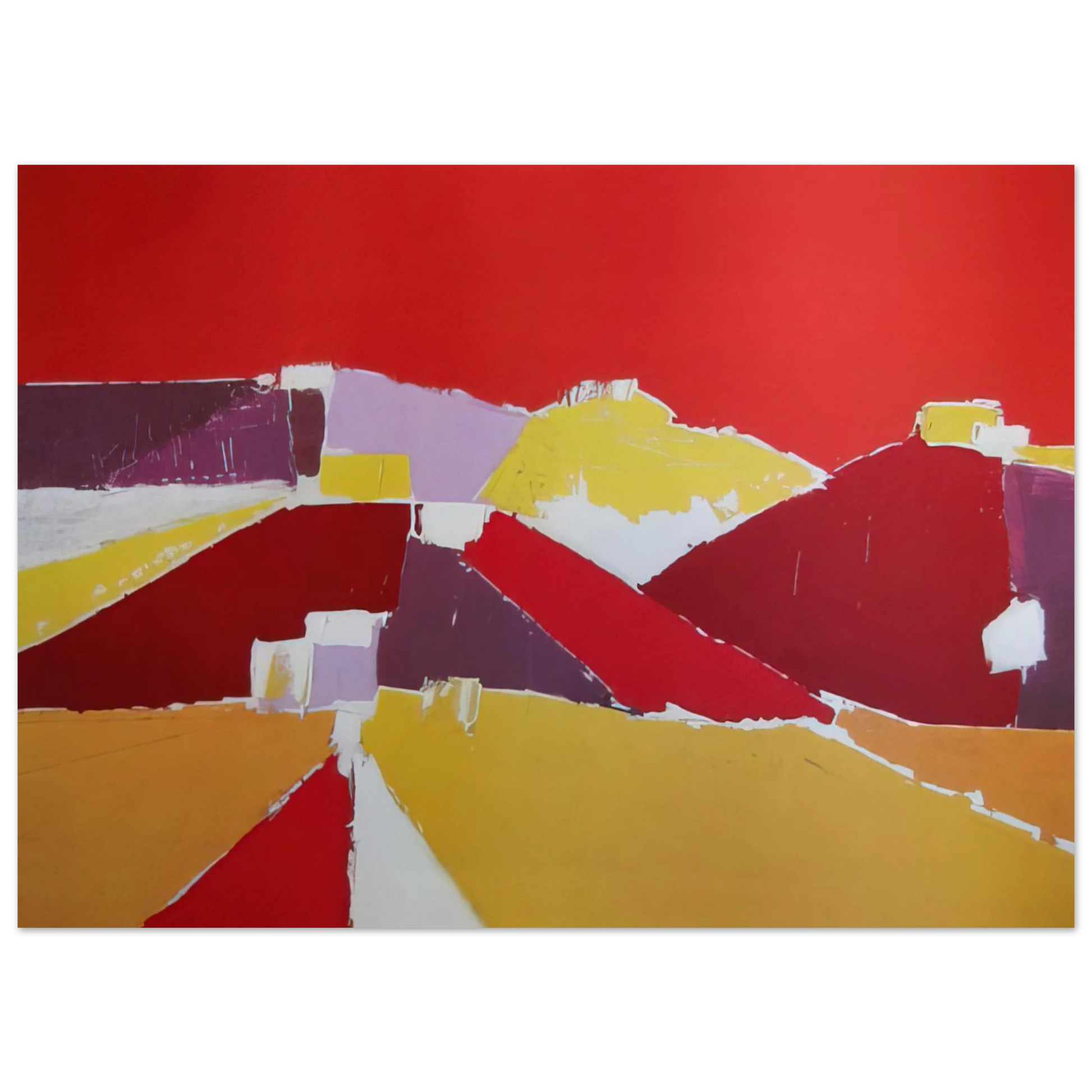 Nicolas de Stael - Agrigente - 1953 Fine Art Poster - 40x60 cm / 16x24 inches