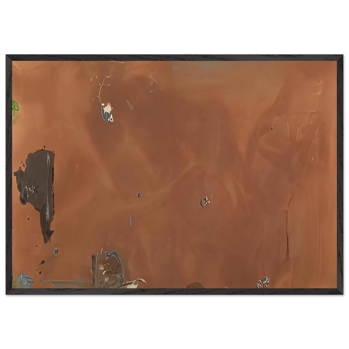 Into October 1983- - Helen Frankenthaler 70x100 cm / 28x40 inches Framed Art Print – Black Wooden Frame