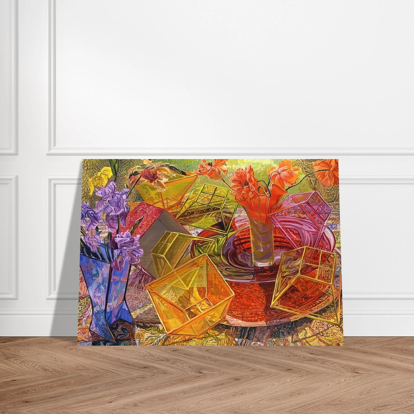 PLASTIC BOXES 2007 - Janet Fish Brushed Aluminum Print - 70x100 cm / 28x40 inches | Janet Fish Aluminum Print | Janet Fish Prints