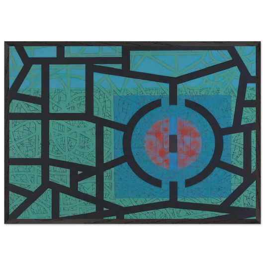 Interior and Silence - 1967 - Jimmy Ernst Framed Art Print – Black Wooden Frame - Default Title - -Framed Art Print