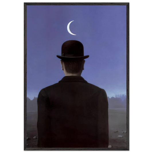THE SCHOOLMASTER 1954 - Rene Magritte 70x100 cm / 28x40 inches Framed Art Print – Black Wooden Frame