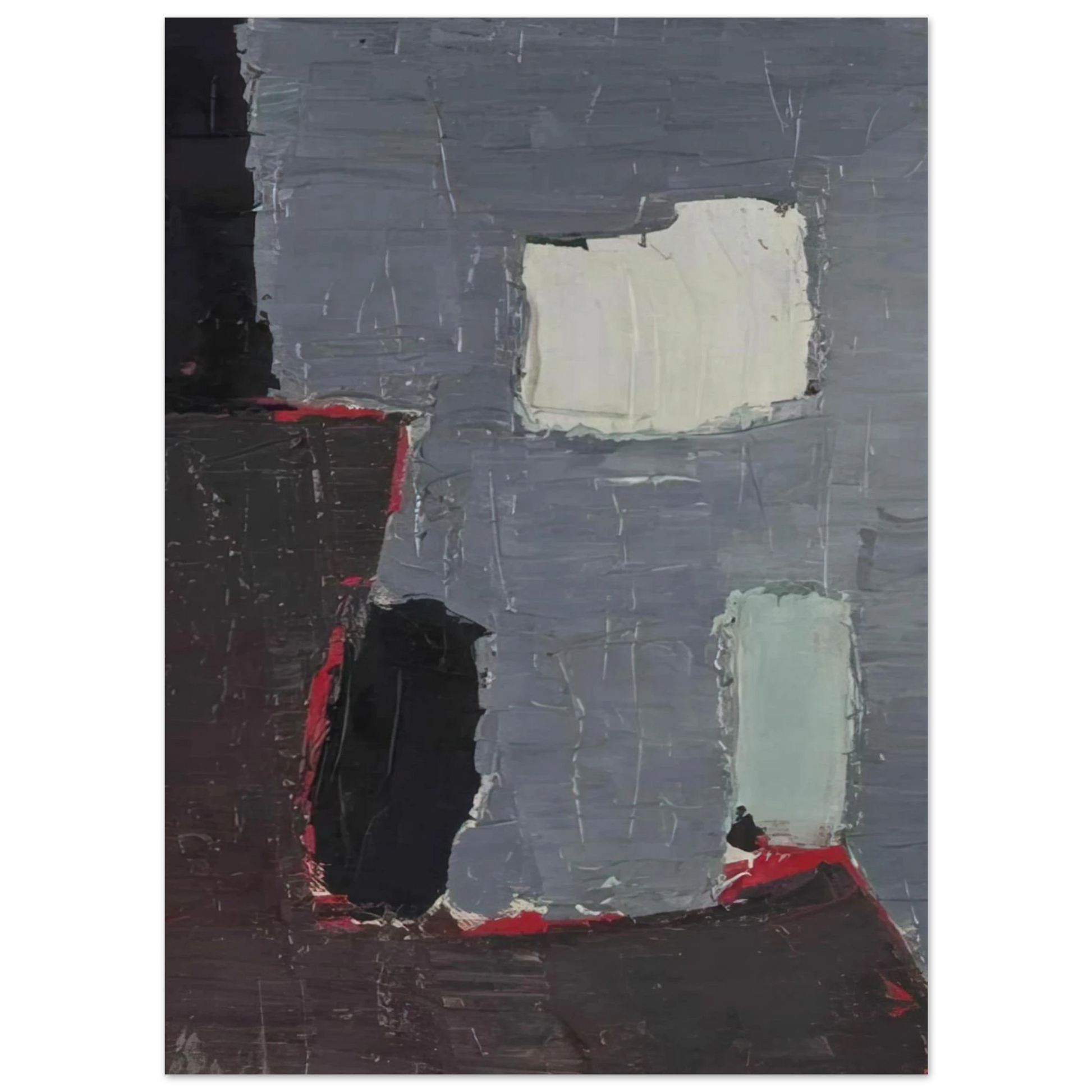 Nicolas de Stael - Composition - 1950 Fine Art Poster - 75x100 cm / 30x40 inches