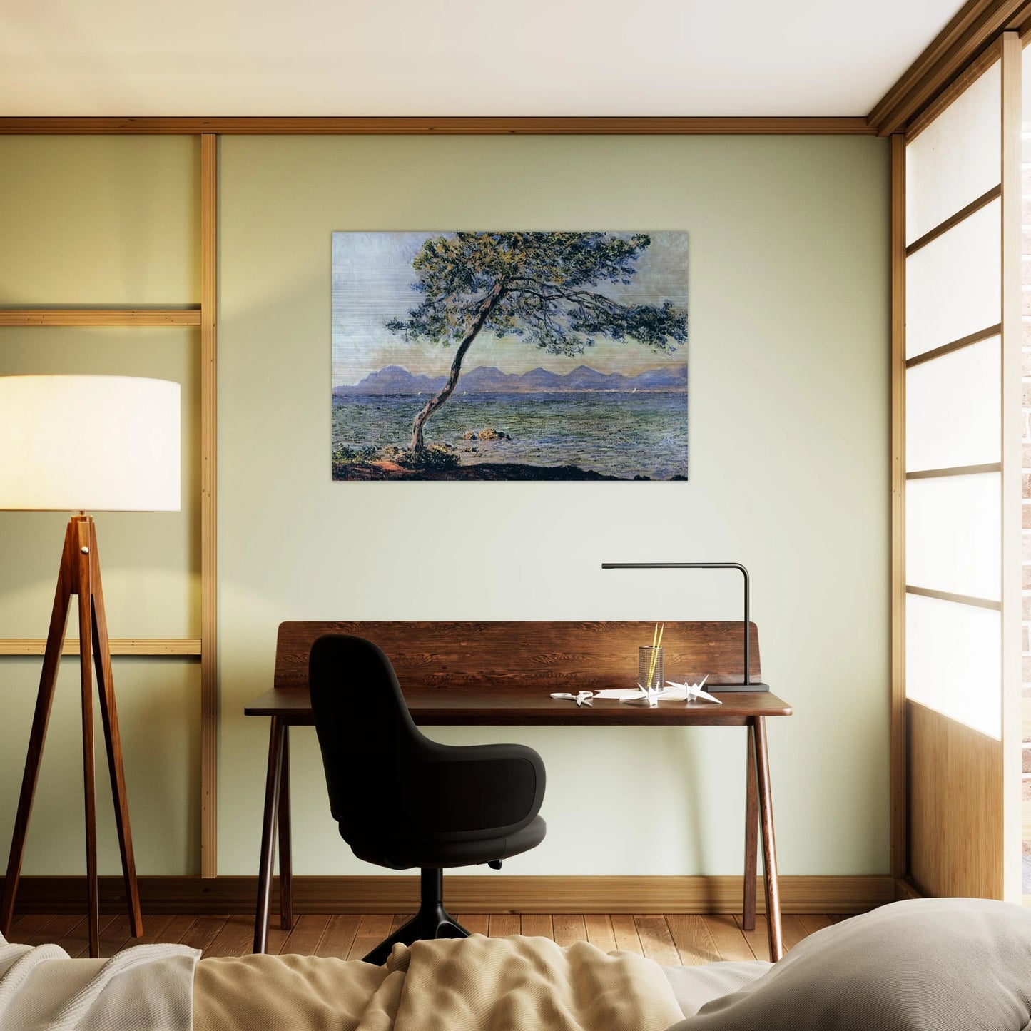 At Cap d'Antibes - claude monet Brushed Aluminum Print - 70x100 cm / 28x40 inches | claude monet Aluminum Print | claude monet Prints