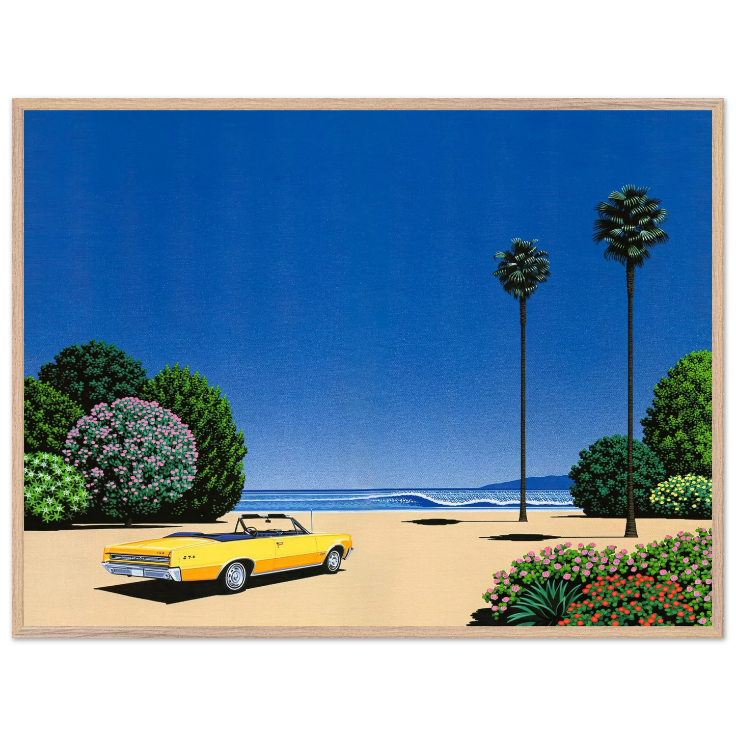 Hiroshi Nagai - Sweet Breeze Alt Coastline at Loverâ€™s Point Wall Art - 60x80 cm / 24x32 inches - Fine Art Poster - -