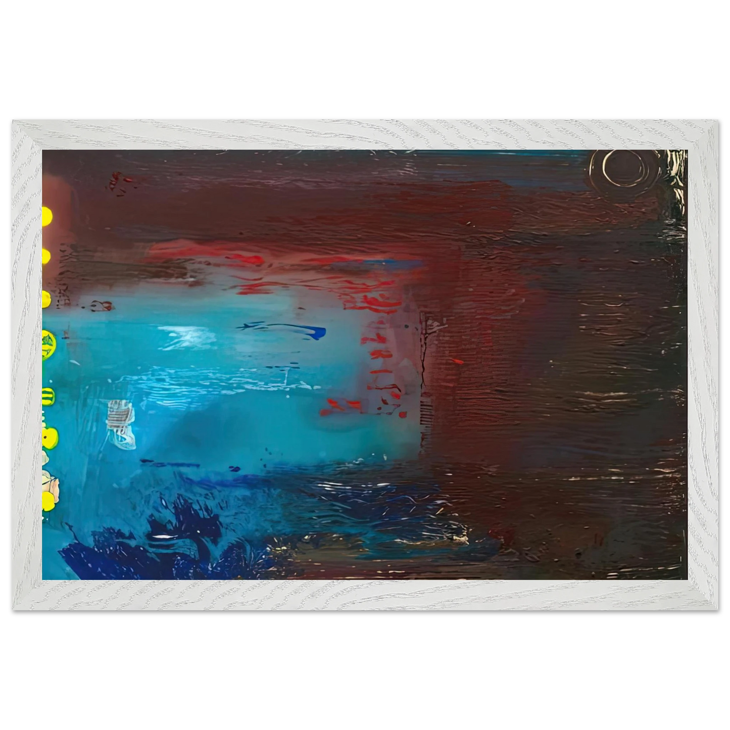 Helen Frankenthaler - Borrowed Dream, 1992- Wall Art - 30x40 cm / 12x16 inches - Premium Wooden Framed Poster With Fine Art Paper - White frame