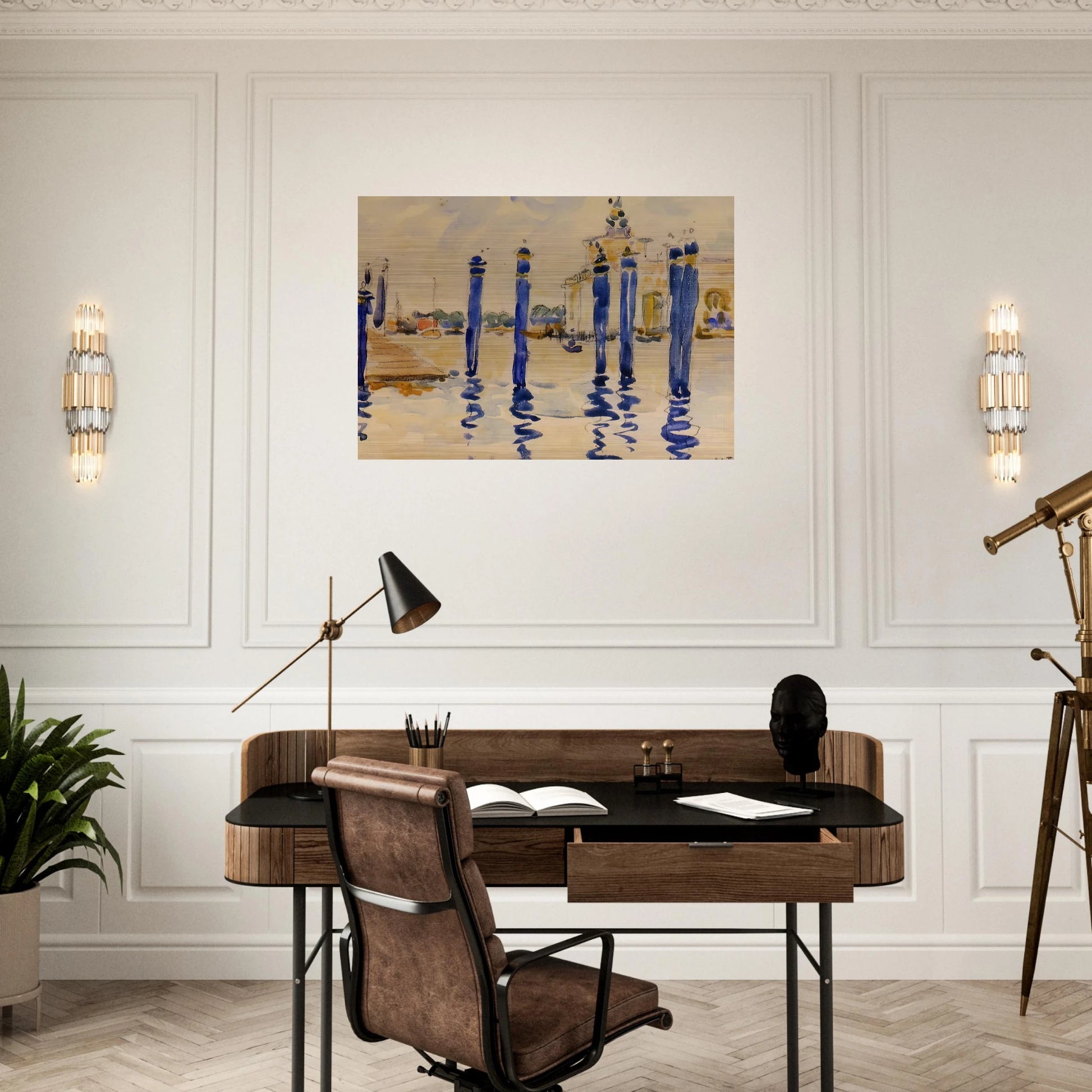 La Donana, Venice - Henri-Edmond Cross Brushed Aluminum Print - 70x100 cm / 28x40 inches | Henri-Edmond Cross Aluminum Print | Henri-Edmond Cross Prints