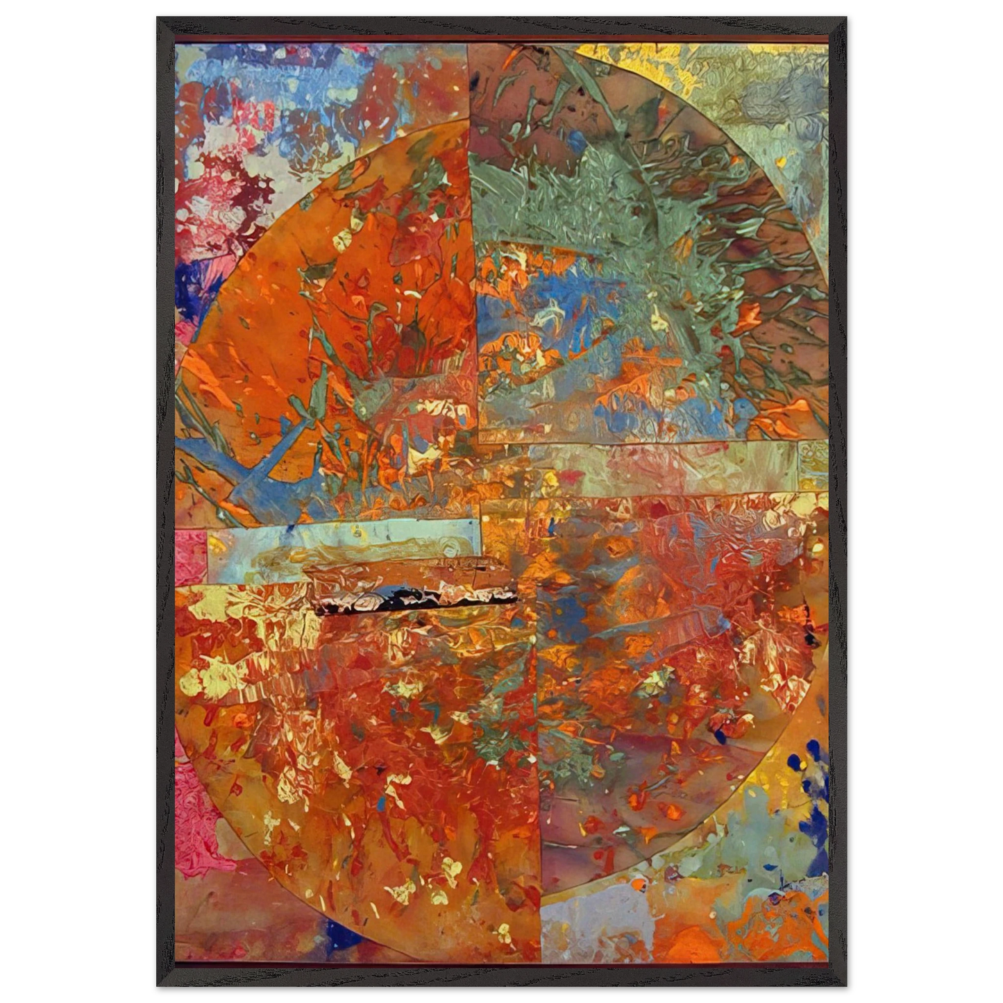 Baptistry - Sam Gilliam Framed Art Print – Black Wooden Frame - Default Title - -Framed Art Print