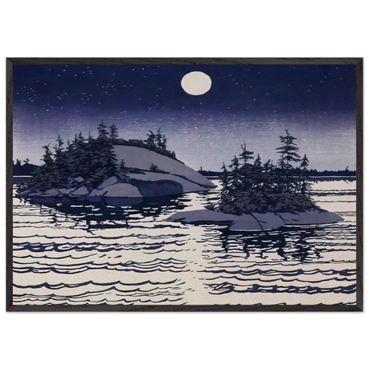 Islands Allagash - 1990 - Neil Welliver Framed Art Print – Black Wooden Frame - Default Title - -Framed Art Print