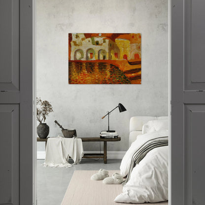 PORTDOGUE 1919 - Salvador Dali Brushed Aluminum Print - 70x100 cm / 28x40 inches | Salvador Dali Aluminum Print | Salvador Dali Prints