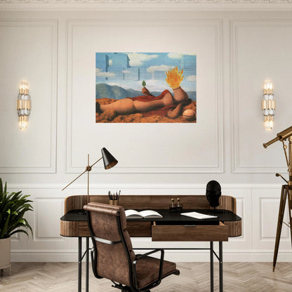 ELEMENTARY COSMOGONY 1949 - Rene Magritte Brushed Aluminum Print - 70x100 cm / 28x40 inches | Rene Magritte Aluminum Print | Rene Magritte Prints