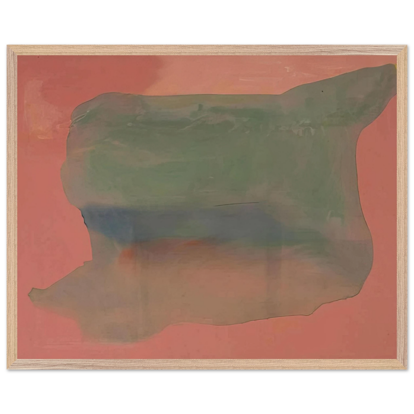 Helen Frankenthaler - Yearning - 1973 Wall art - 30x40 cm / 12x16 inches - Premium Wooden Framed Poster With Fine Art Paper - Wood frame