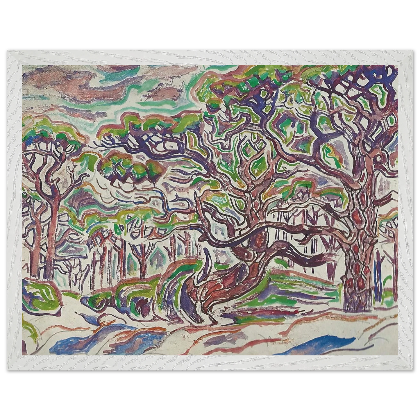 Walter Inglis Anderson - Walter Anderson Wall art - 30x40 cm / 12x16 Inches - Premium Wooden Framed Poster With Fine Art Paper - Black frame