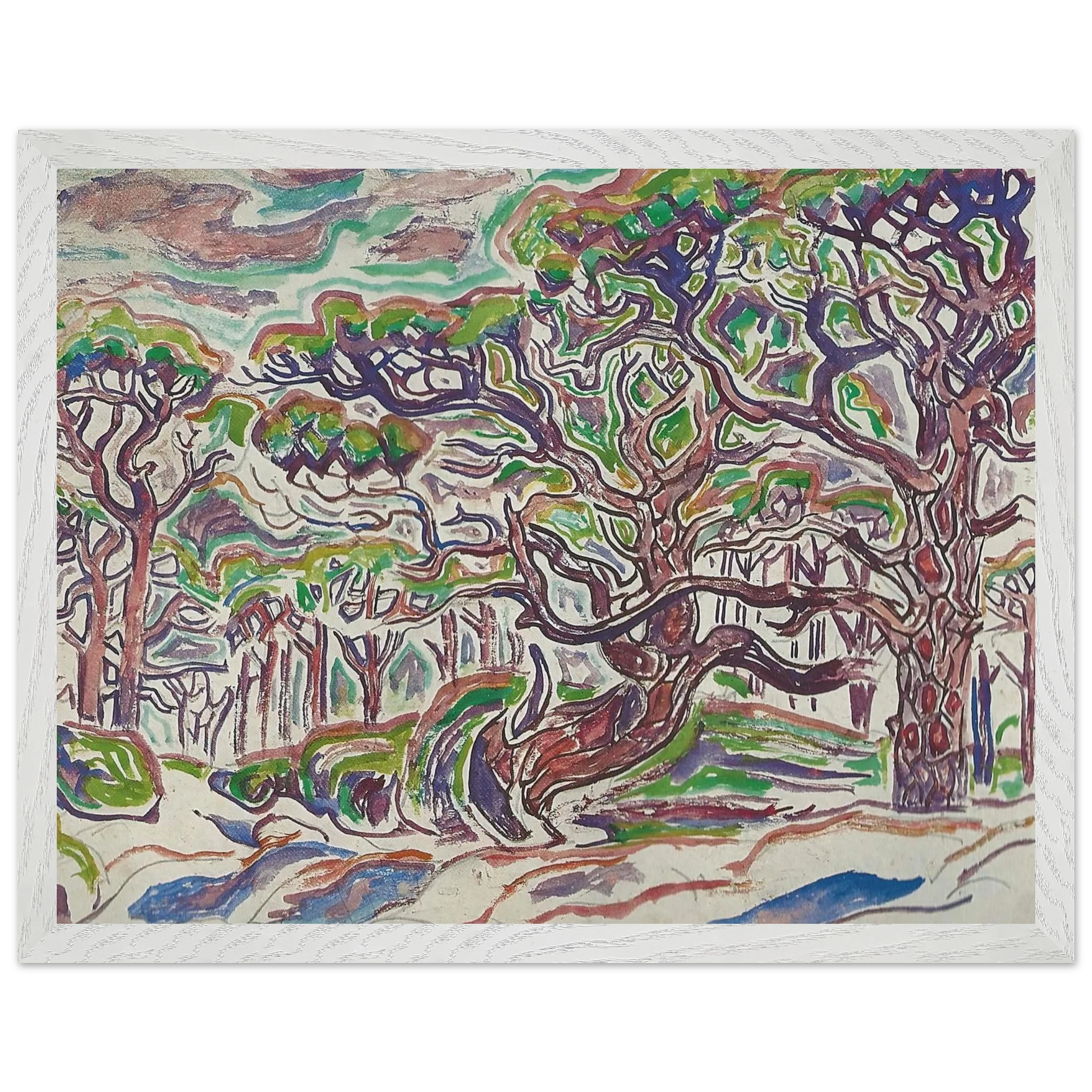 Walter Inglis Anderson - Walter Anderson Wall art - 30x40 cm / 12x16 Inches - Premium Wooden Framed Poster With Fine Art Paper - Black frame
