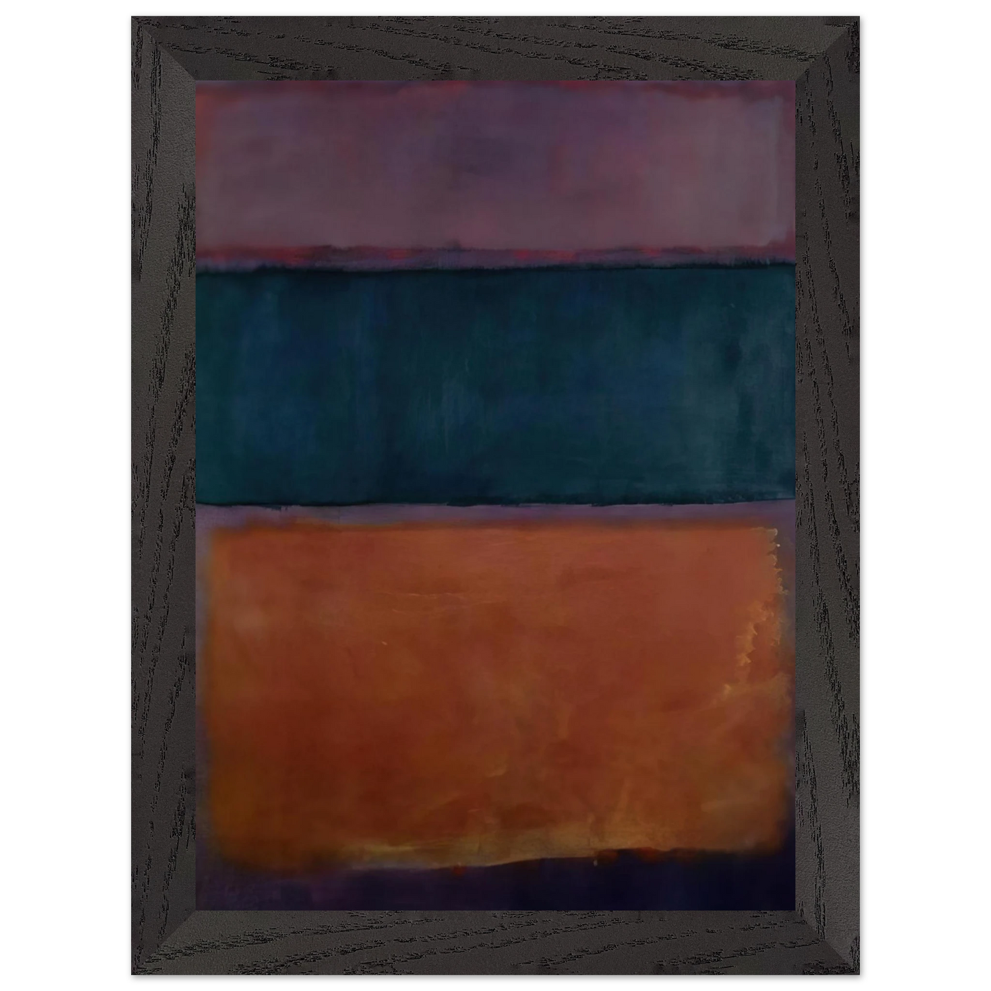 Helen Frankenthaler - Untitled - 1963 Wall art - 45x60 cm / 18x24 inches - Premium Wooden Framed Poster With Fine Art Paper - White frame