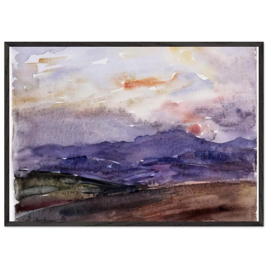 Untitled - 1921 - Hans Hartung Framed Art Print – Black Wooden Frame - Default Title - -Framed Art Print