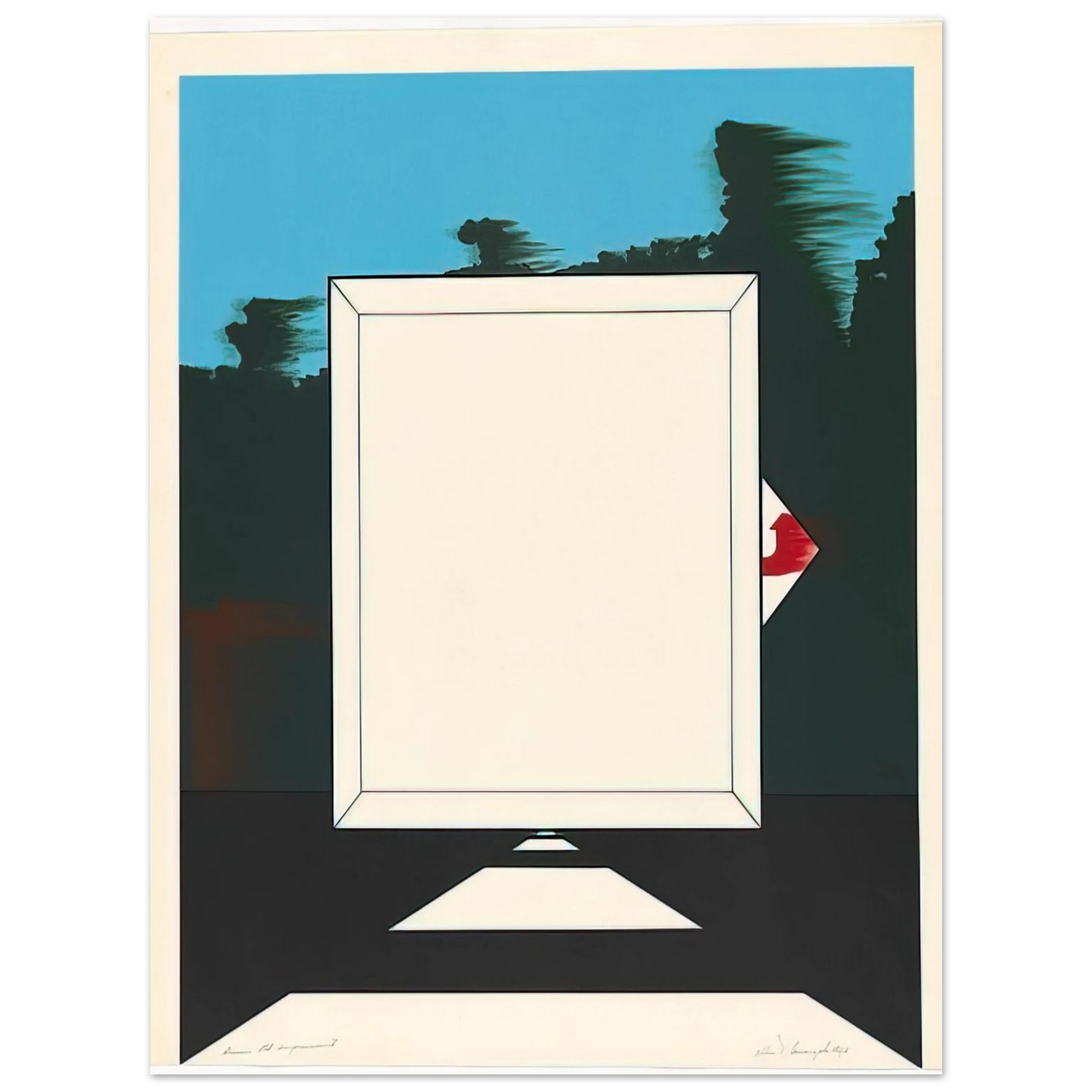 Allan D Arcangelo - Untitled - 1966 Fine Art Poster - Default Title