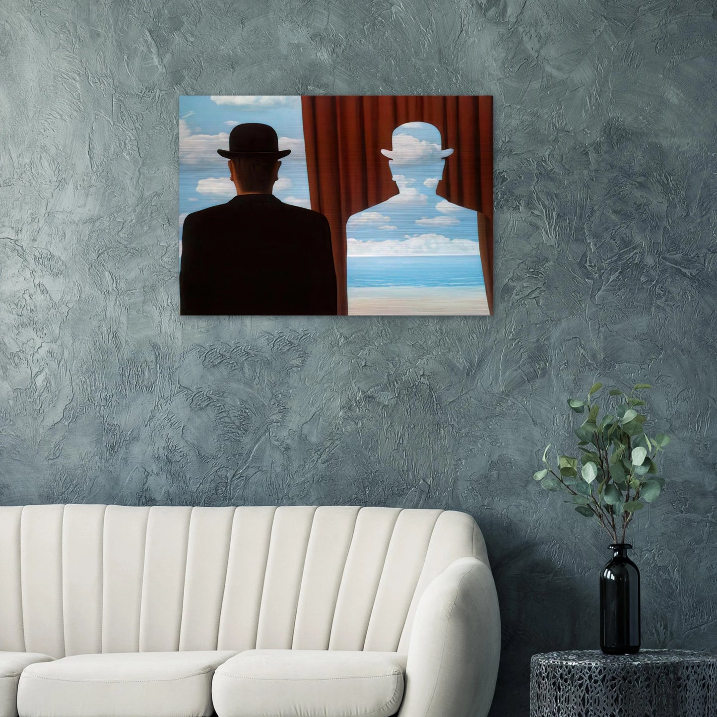 DECALCOMANIA 1966 - Rene Magritte Brushed Aluminum Print - 70x100 cm / 28x40 inches | Rene Magritte Aluminum Print | Rene Magritte Prints