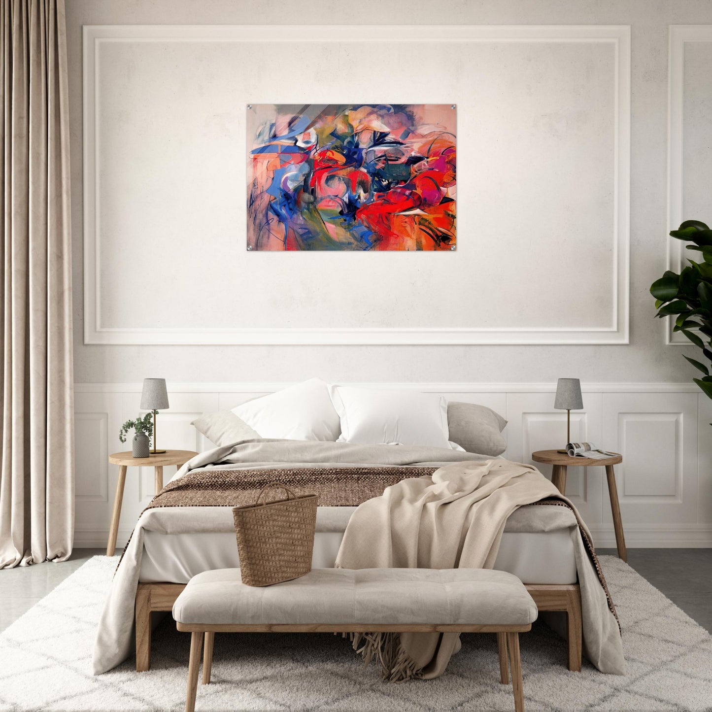 Fanfare - 1968 - Miriam Schapiro Acrylic Print - 70x100 cm / 28x40″ inches | Miriam Schapiro Wall Art | Miriam Schapiro Prints