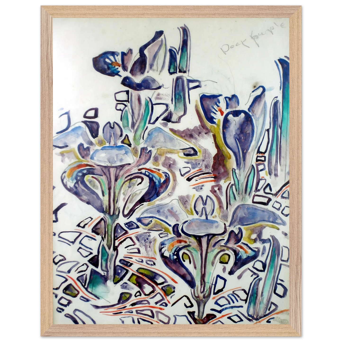 Walter Inglis Anderson - Walter Anderson Wall art - 21x29.7 cm / 8x12" - Premium Wooden Framed Poster With Fine Art Paper - White frame