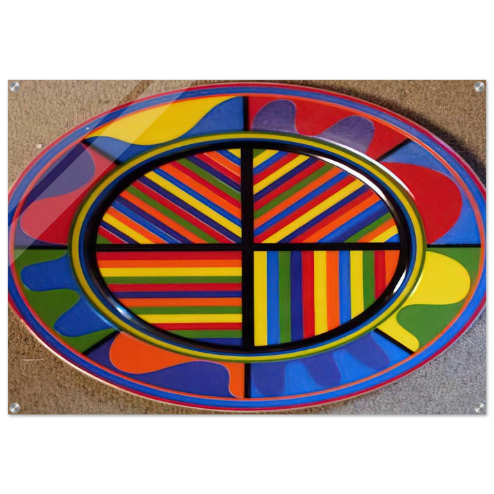 Lines in Four Directions - Sol LeWitt Acrylic Print - 70x100 cm / 28x40″ inches | Sol LeWitt Wall Art | Sol LeWitt Prints