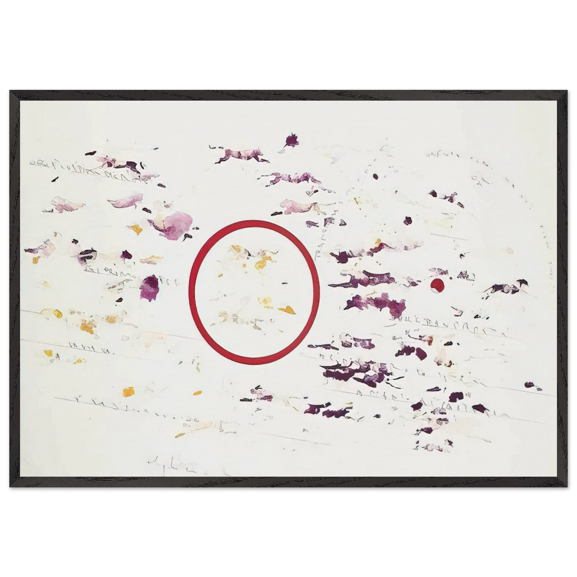 UNTITLED PANTHERS 1987 - Alighiero Boetti Framed Art Print – Black Wooden Frame - Default Title - -Framed Art Print