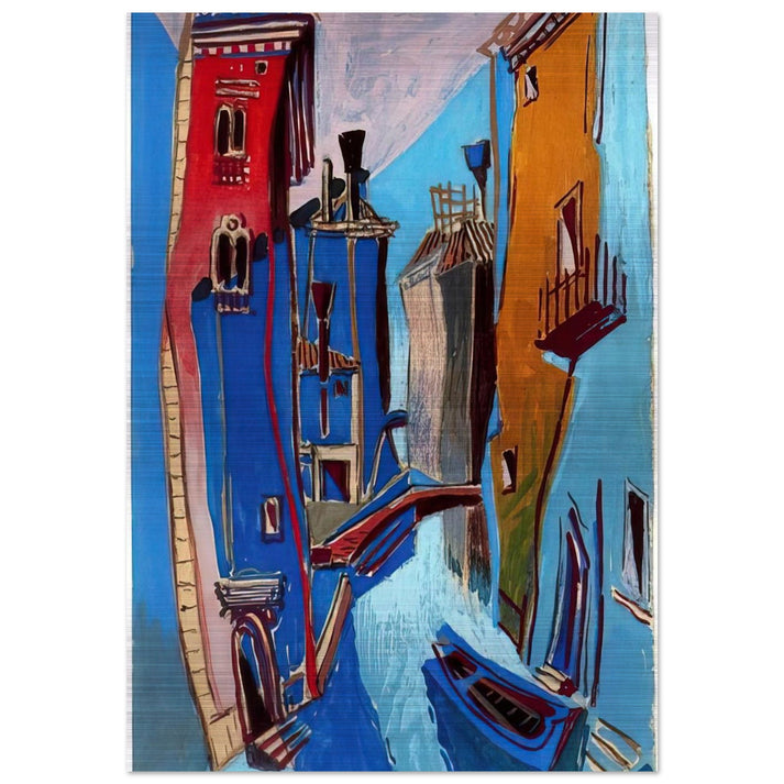 VENICE 1948 - Enrico Prampolini Brushed Aluminum Print - 70x100 cm / 28x40 inches | Enrico Prampolini Aluminum Print | Enrico Prampolini Prints