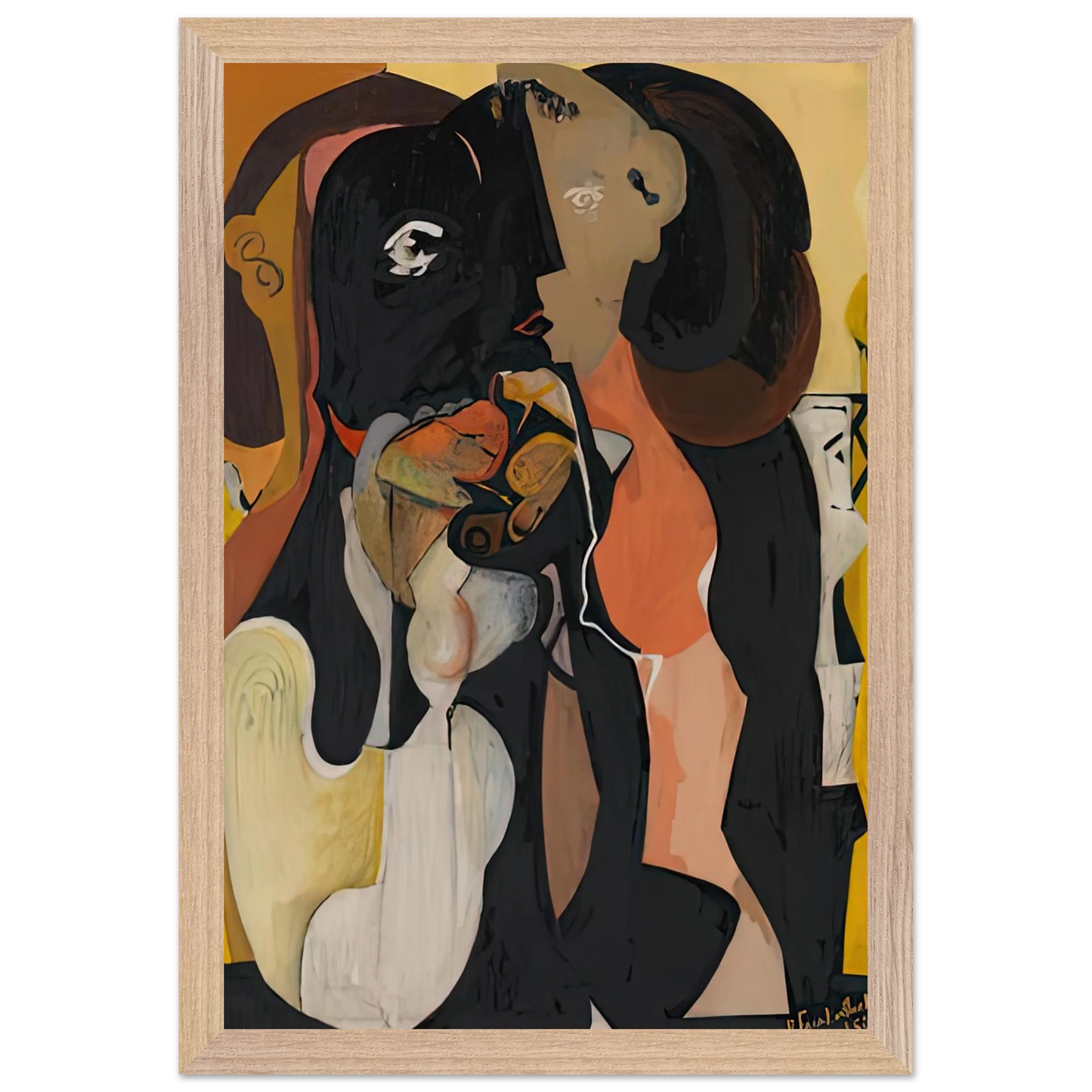 Helen Frankenthaler - Woman, 1950- Wall Art - 28x40 inches / 70x70 cm - Canvas (Imperial) - -
