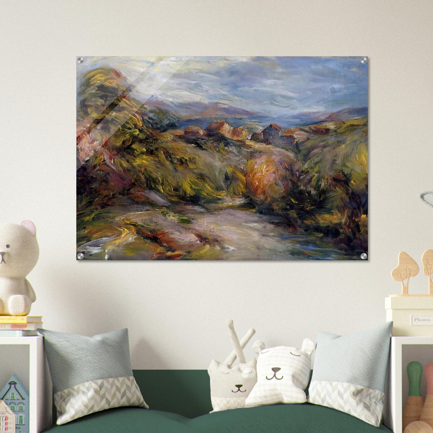 The Hills of Cagnes - Pierre-Auguste Renoir Acrylic Print - 70x100 cm / 28x40″ inches