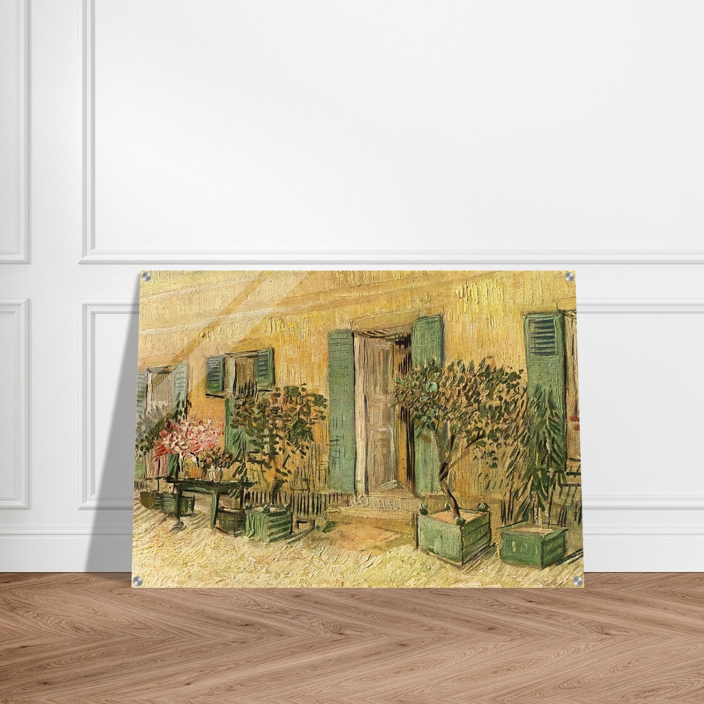 Exterior of a Restaurant at Asnieres - Vincent van Gogh Acrylic Print - 70x100 cm / 28x40″ inches