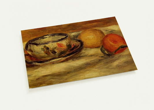 Cup, Lemon and Tomato By Pierre-Auguste Renoir Pack of 10 Post Cards | Pierre-Auguste Renoir Post Cards | A6 (10.5 x 14.8 cm) - 4.1 x 5.8 inches