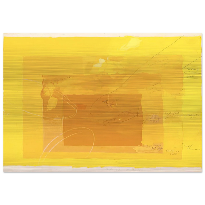 STUDY FOR HOMAGE TO THE SQUARE - Josef Albers Brushed Aluminum Print - 70x100 cm / 28x40 inches | Josef Albers Aluminum Print | Josef Albers Prints