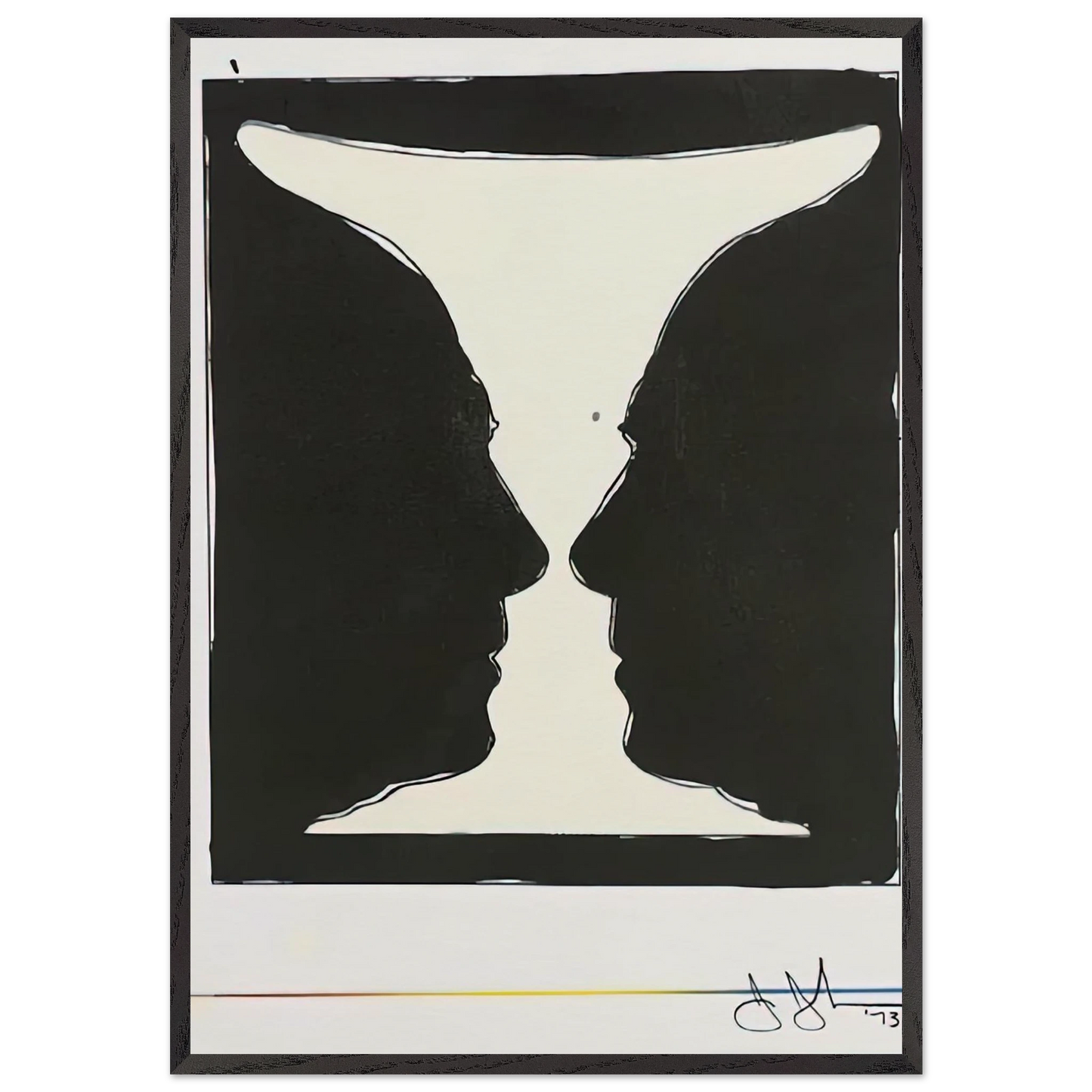 CUP 2 PICASSO 1973 - Jasper Johns Framed Art Print – Black Wooden Frame - Default Title - -Framed Art Print