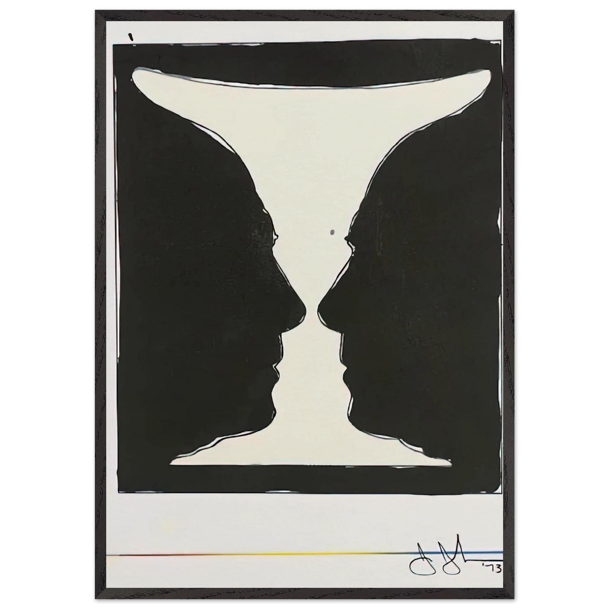 CUP 2 PICASSO 1973 - Jasper Johns Framed Art Print – Black Wooden Frame - Default Title - -Framed Art Print