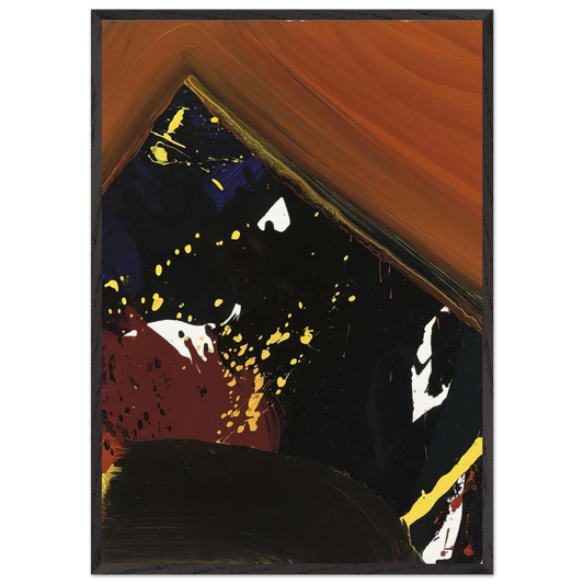 SFP83-52 - Sam Francis Framed Art Print – Black Wooden Frame - Default Title - -Framed Art Print