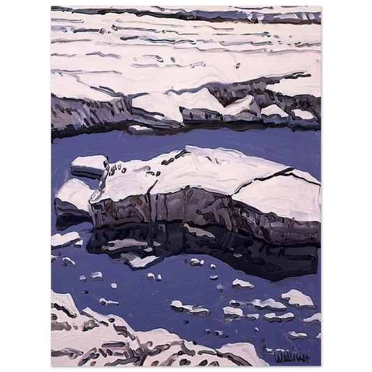 Neil Welliver - Study for Ice Flow, Allagash - 1996 Fine Art Poster - Default Title