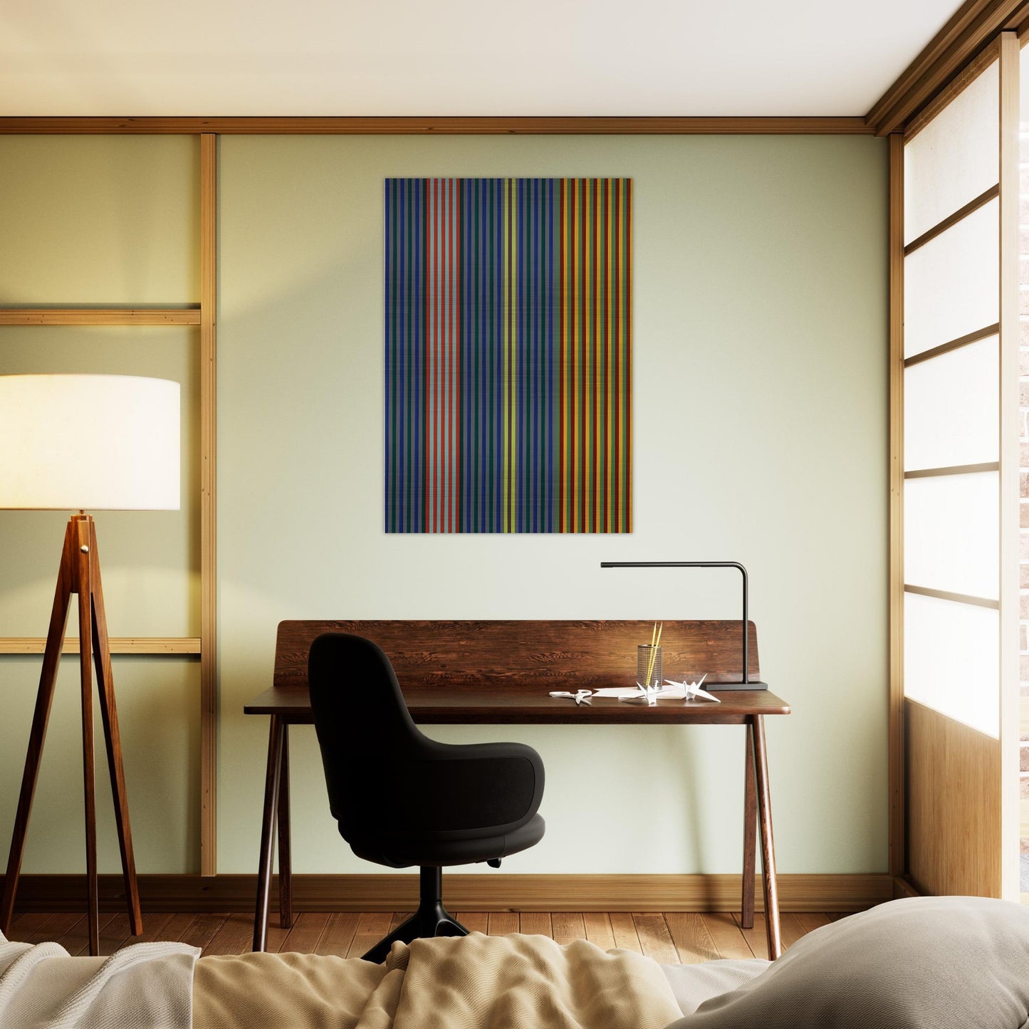 Split Beat - 1965 - Gene Davis Brushed Aluminum Print - 70x100 cm / 28x40 inches | Gene Davis Aluminum Print | Gene Davis Prints